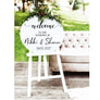 Personalised Wedding welcome Sign - Aston Blue