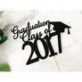 Graduation Acrylic Cake topper - Aston Blue