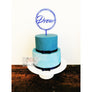 Personalised Cake topper - Aston Blue