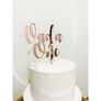 Personalised One Cake topper - Aston Blue