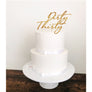Dirty Thirty Acrylic Cake Topper - Aston Blue