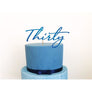 Thirty Acrylic Cake Topper - Aston Blue