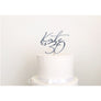 Thirty Acrylic Cake Topper - Aston Blue