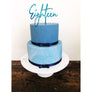 Eighteen Cake Topper - Aston Blue