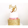 Thirty Acrylic Cake Topper - Aston Blue