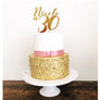 Thirty Acrylic Cake Topper - Aston Blue