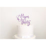 Thirty Acrylic Cake Topper - Aston Blue