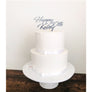 Thirty Acrylic Cake Topper - Aston Blue
