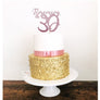 Thirty Acrylic Cake Topper - Aston Blue