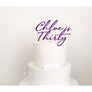 Thirty Acrylic Cake Topper - Aston Blue