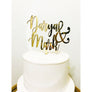 Personalised Wedding Cake Topper - Aston Blue