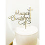 Christening Acrylic Cake Topper - Aston Blue