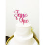 Personalised One Cake topper - Aston Blue