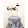 Christening Cake Topper - Aston Blue