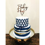 Baby Name Cake Topper - Aston Blue