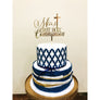First Holy Communion Acrylic Cake Topper - Aston Blue