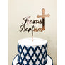 Baptism Cake Topper - Aston Blue
