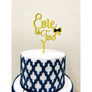 Bow Cake Topper - Aston Blue