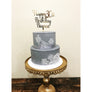Personalised Thirty Acrylic Cake Topper - Aston Blue