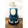 Merry Christmas Acrylic Cake Topper - Aston Blue