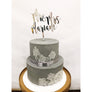 Mr and Mrs Cake Topper - Aston Blue