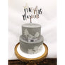 Mr and Mrs Cake Topper - Aston Blue