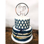 Personalised Cake topper - Aston Blue