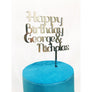 Happy Birthday Cake Topper - Aston Blue