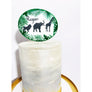 Custom Safari Animal Acrylic Cake Topper - Aston Blue