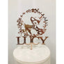 Fawn Acrylic Cake Topper - Aston Blue