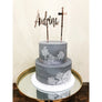 Christening Cake Topper - Aston Blue