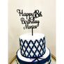 Eighteen Cake Topper - Aston Blue