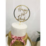 Forty Cake Topper - Aston Blue