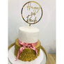 Forty Cake Topper - Aston Blue