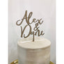 Personalised Wedding Cake Topper - Aston Blue