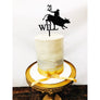 Bull Rider Cake Topper - Aston Blue