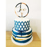 Custom Baptism Acrylic Cake Topper - Aston Blue