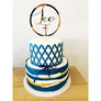 Custom Baptism Acrylic Cake Topper - Aston Blue
