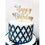 Happy Birthday Cake Topper - Aston Blue