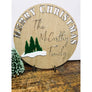 Personalised Christmas Sign - Aston Blue