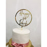 Forty Cake Topper - Aston Blue