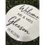 Personalised Wedding welcome Sign - Aston Blue