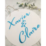 Personalised Wedding Sign - Aston Blue