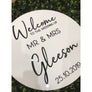Personalised Wedding welcome Sign - Aston Blue