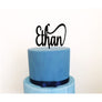 Custom Acrylic Cake Topper - Aston Blue