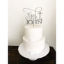 God Bless Acrylic Cake Topper - Aston Blue