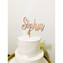 Custom Acrylic Cake Topper - Aston Blue