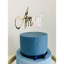 Custom Acrylic Cake Topper - Aston Blue