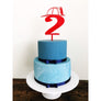 Fireman Helmet Acrylic Cake Topper - Aston Blue