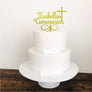 Personalised Communion Acrylic Cake Topper - Aston Blue